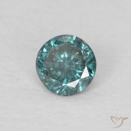 0.05 ct Blue Diamond Stone, Natural Diamond in Diamond-Cut Shape for Sale