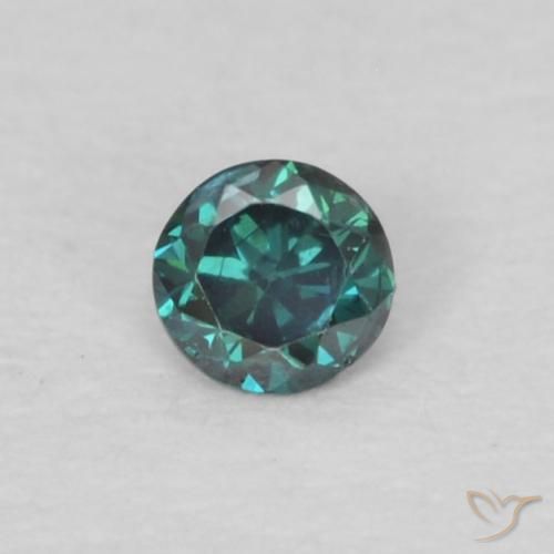 0.04ct Natural Green Diamond, Round, VS-SI