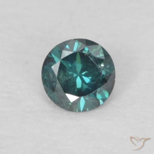 0.06ct Natural Green Diamond, Round, VS-SI