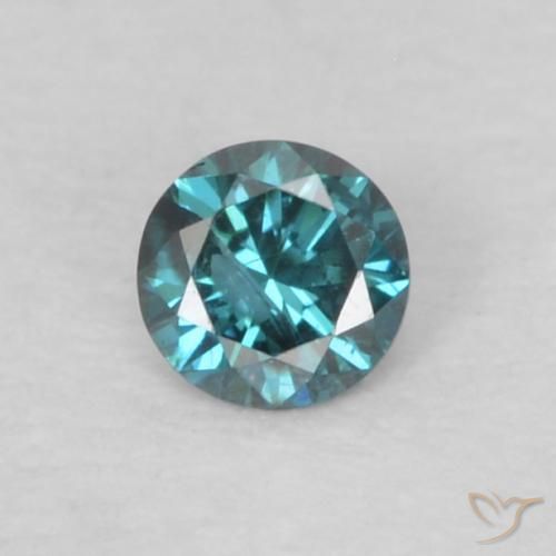 0.06ct Natural Blue Diamond, Round, VS-SI