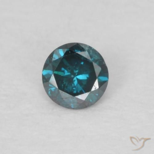 0.04ct Natural Blue Diamond, Round, VS-SI