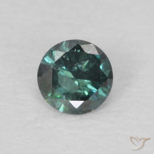 0.04ct Natural Green Diamond, Round, VS-SI