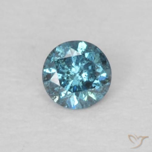 0.05ct Natural Blue Diamond, Round, VS-SI