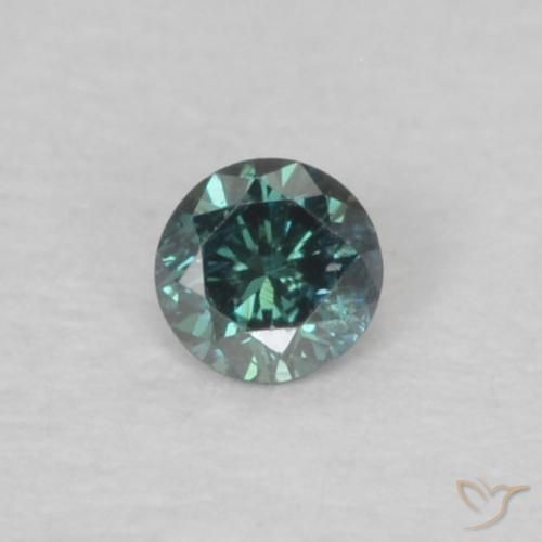 0.03ct Natural Green Diamond, Round, VS-SI