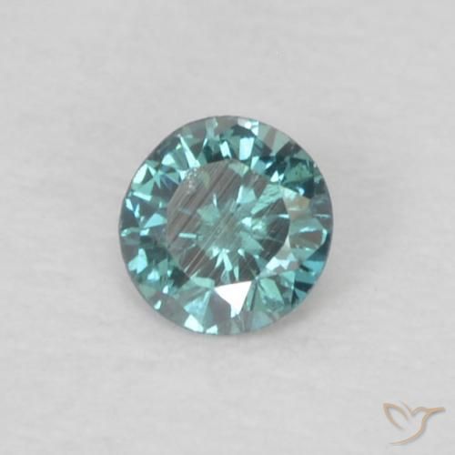 0.05 ct Blue Diamond Stone, Natural Diamond in Diamond-Cut Shape for Sale