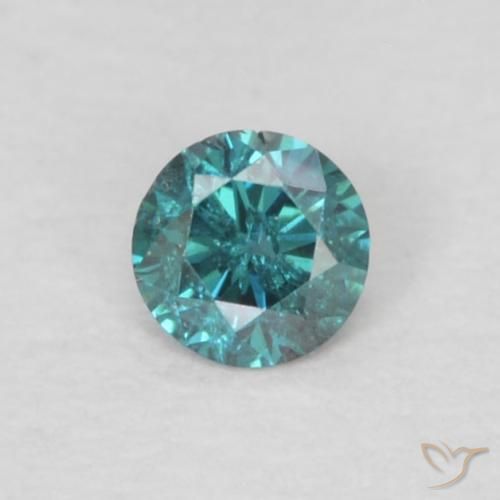 0.05ct Natural Blue Diamond, Round, VS-SI