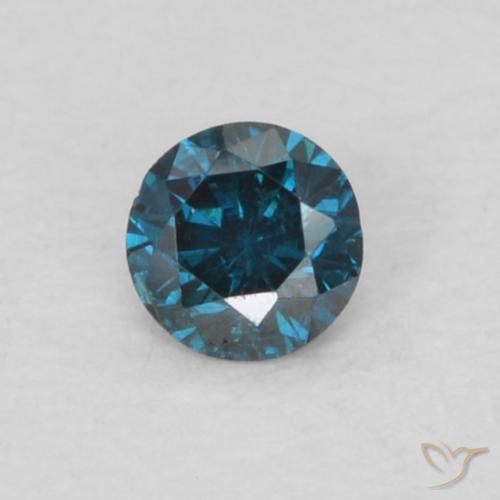 0.05ct Natural Blue Diamond, Round, VS