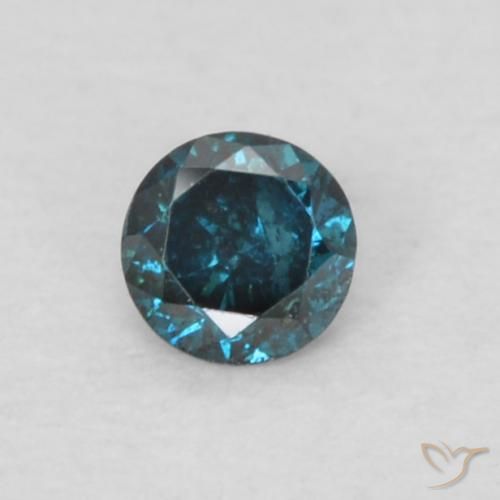 0.06ct Natural Blue Diamond, Round, VS