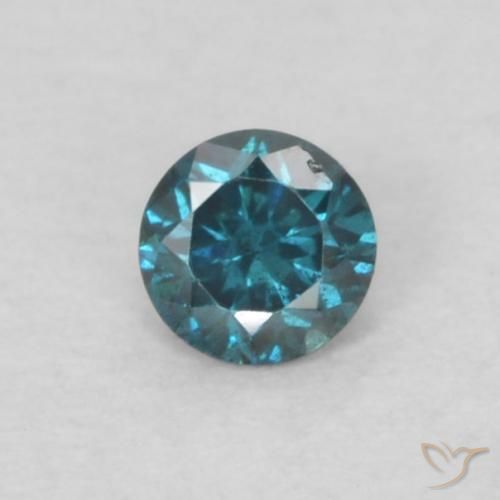 0.05ct Natural Blue Diamond, Round, VS