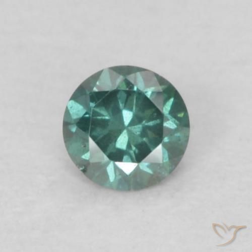 0.06ct Natural Green Diamond, Round, VS