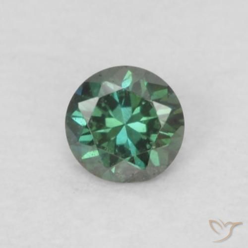 0.05ct Natural Green Diamond, Round, VS