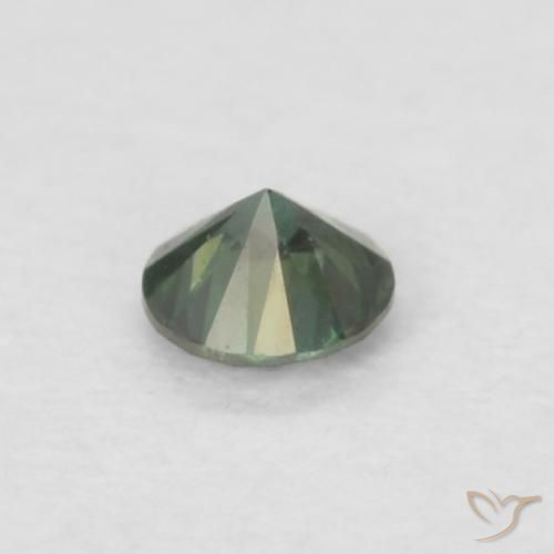 Diamond Gemstone in 2.3 mm (calibrated) Size for Sale, Diamond Stone in Green Color