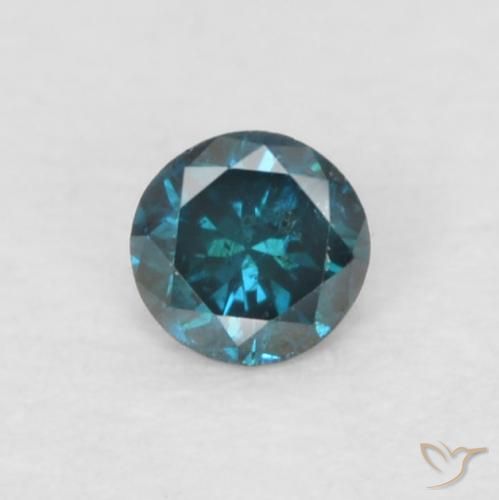0.06ct Natural Blue Diamond, Round, VS