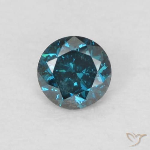 0.06ct Natural Blue Diamond, Round, VS