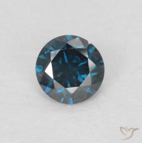0.05ct Natural Blue Diamond, Round, VS