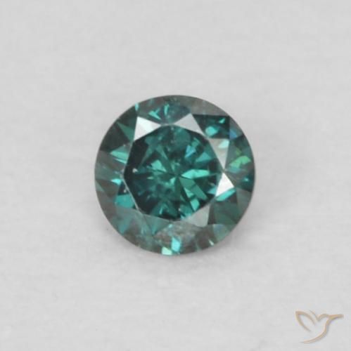 0.04ct Natural Green Diamond, Round, VS