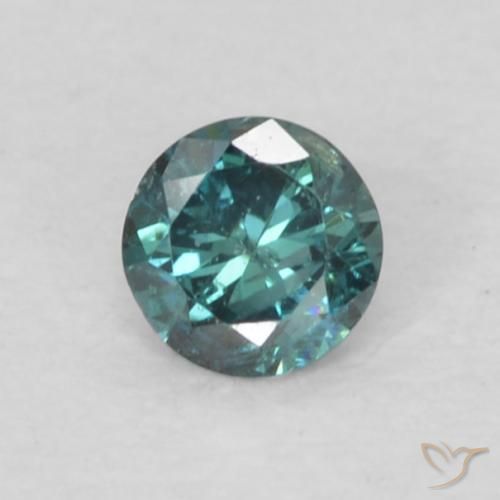 0.06ct Natural Green Diamond, Round, VS-SI
