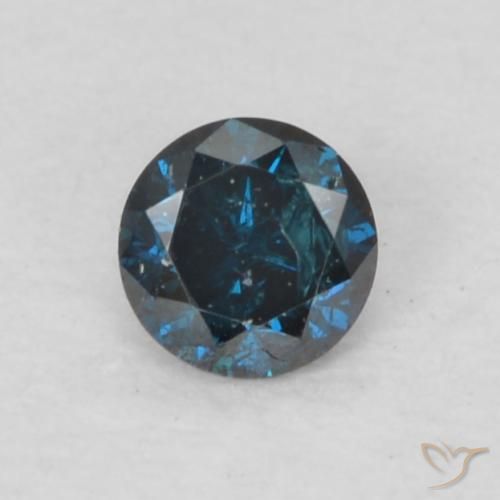 0.07 ct Blue Diamond, 2.5 mm Diamond Cut From India, Photo A