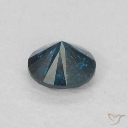 Diamond Gemstone in 2.5 mm (calibrated) Size for Sale, Diamond Stone in Blue Color