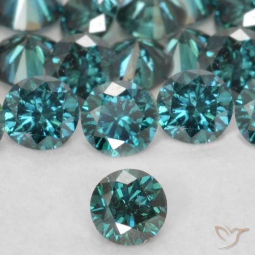 0.06ct Natural Green Diamond, Round, VVS-VS
