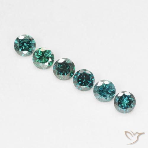0.05ct Natural Green Diamond, Round, VVS-VS