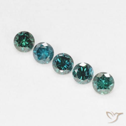 0.05ct Natural Green Diamond, Round, VVS-VS