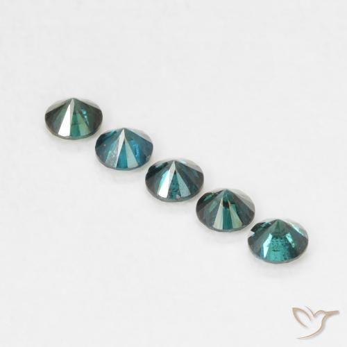 Diamond Gemstone in 2.2 mm (calibrated) Size for Sale, Diamond Stone in Green Color