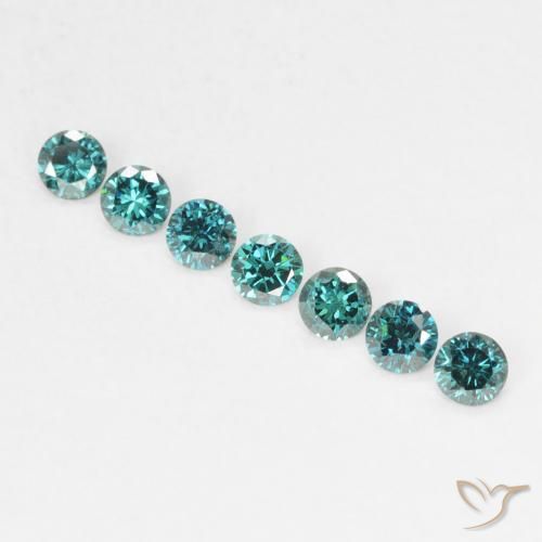 0.04ct Natural Green Diamond, Round, VVS-VS
