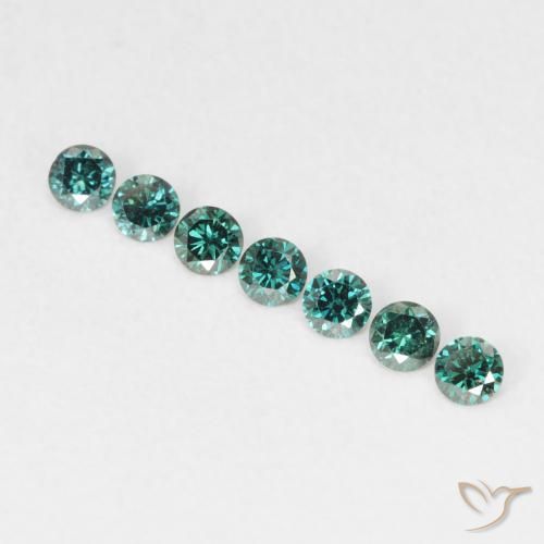 0.04ct Natural Green Diamond, Round, VVS-VS