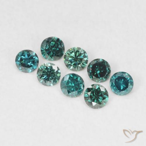 0.03ct Natural Green Diamond, Round, VVS-VS
