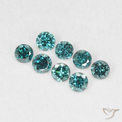 0.03ct Natural Green Diamond, Round, VVS-VS