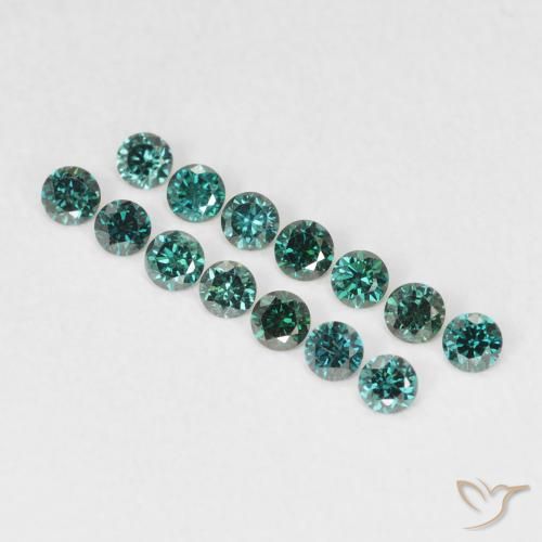 0.03ct Natural Green Diamond, Round, VVS-VS