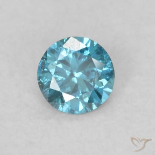 0.06ct Natural Blue Diamond, Round, VS