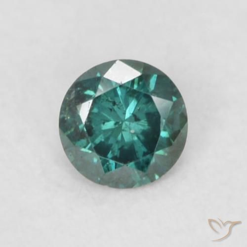 0.07ct Natural Green Diamond, Round, VS