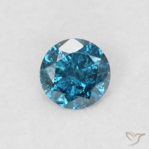 0.05 ct Blue Diamond, 2.2 mm Diamond Cut From India, Photo A