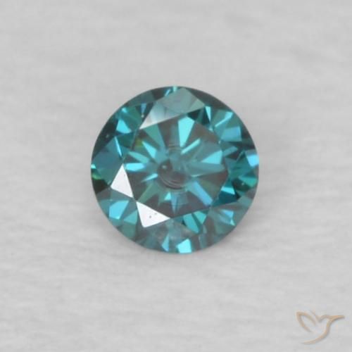 0.05ct Natural Blue Diamond, Round, VVS