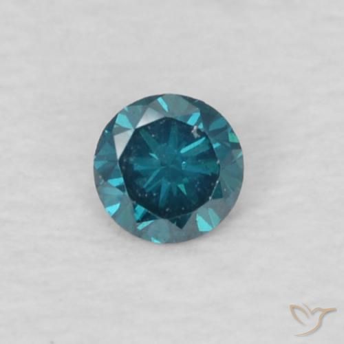 0.04ct Natural Blue Diamond, Round, VVS