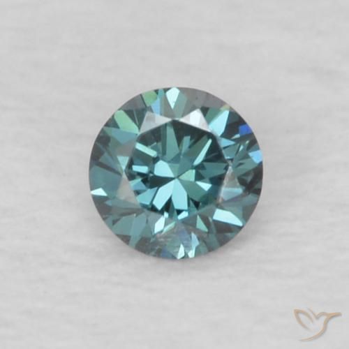 0.05ct Natural Blue Diamond, Round, VVS
