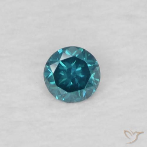 0.03ct Natural Blue Diamond, Round, VVS