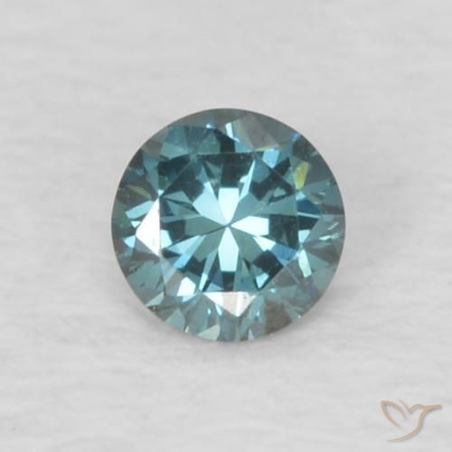 0.06 ct Blue Diamond, 2.5 mm Diamond Cut From India, Photo A