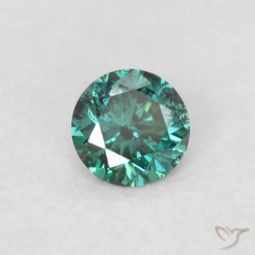0.03ct Natural Green Diamond, Round, VVS-VS