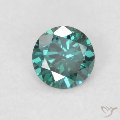 0.06 ct Green Diamond, 2.5 mm Diamond Cut From India, Photo A