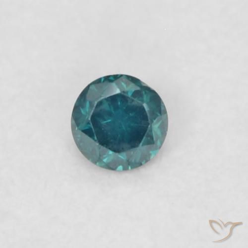 0.03ct Natural Green Diamond, Round, VVS-VS