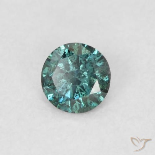 0.08ct Natural Green Diamond, Round, VVS-VS