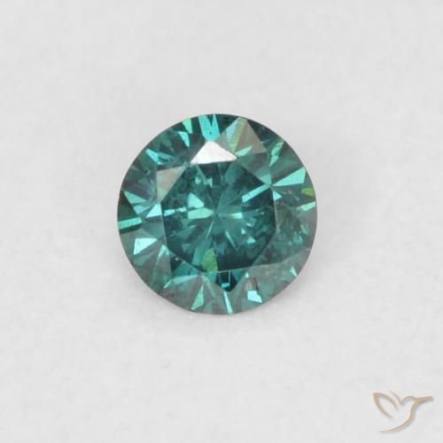 0.07ct Natural Green Diamond, Round, VS