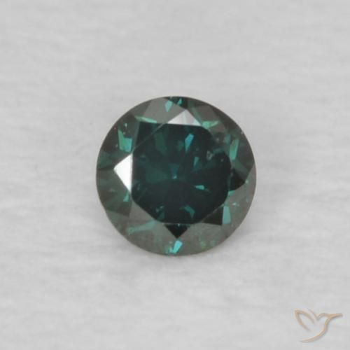 0.05ct Natural Green Diamond, Round, VVS