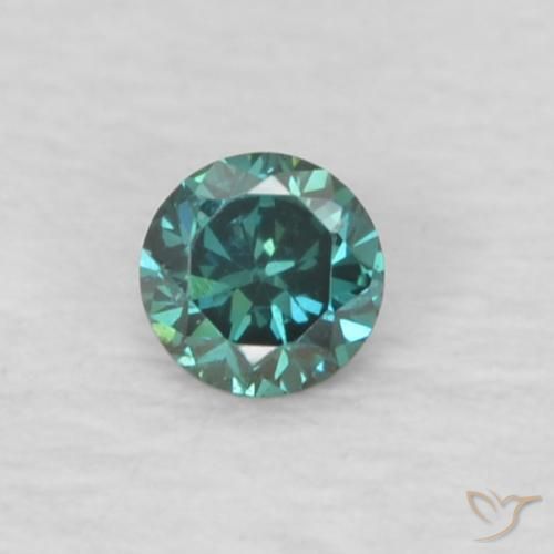 0.04ct Natural Green Diamond, Round, VVS