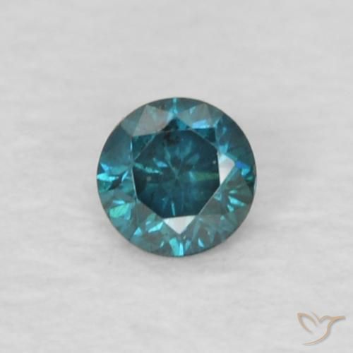 0.04ct Natural Blue Diamond, Round, VVS