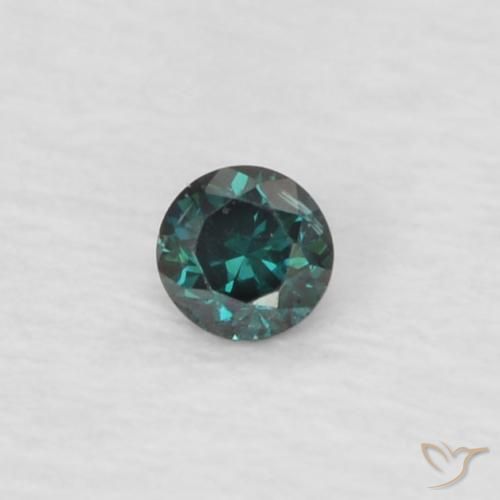 0.03ct Natural Green Diamond, Round, VVS-VS