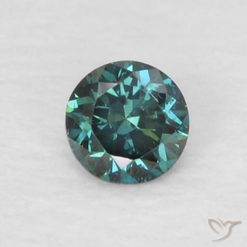 0.06ct Natural Green Diamond, Round, VVS-VS